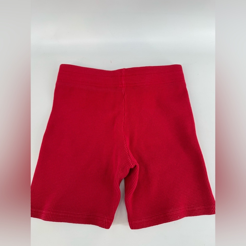 Vintage Womens Red Rib Biker Shorts Medium - Picture 6 of 6